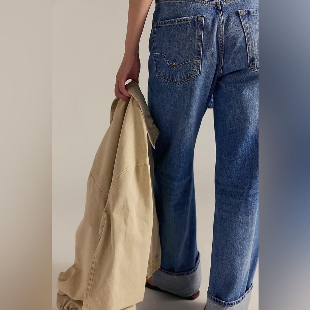 Free People East Bay Cuffed Jeans - Picture 2 of 3